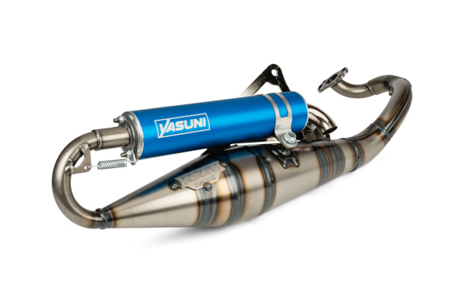 Exhaust Yasuni R-Pro Peugeot liegend / Morini Blue