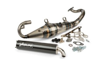 Exhaust Yasuni R-Pro Peugeot liegend / Morini Carbon