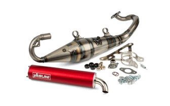 Exhaust Yasuni R-Pro Peugeot liegend / Morini Red