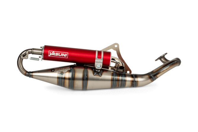 Auspuff Yasuni R-Pro Peugeot liegend / Morini Rot