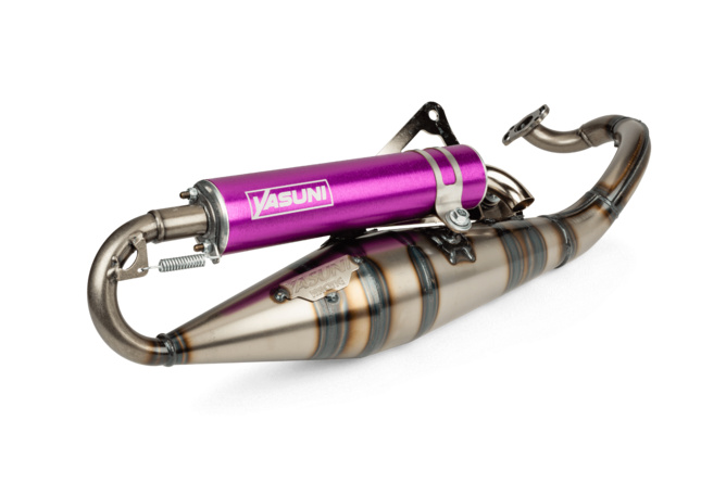 Exhaust Yasuni R-Pro Peugeot liegend / Morini Purple