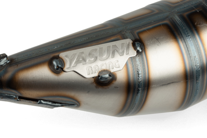 Auspuff Yasuni R4 Derbi Schwarz