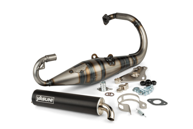 Auspuff Yasuni R-Pro Peugeot stehend Schwarz