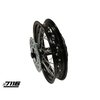 Roue Ar. alu 1.85x12" - moyeu CNC noir avec disque et couronne YCF Factory Pit Bike