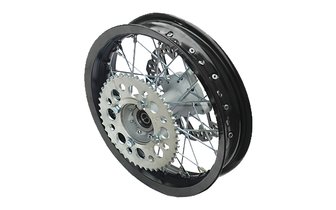 Rear Wheel aluminium Supermoto 2.5x12" w/ disc + sprocket Pit Bike / Dirt Bike