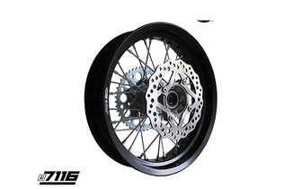 Rear Wheel aluminium 3.0x14" w/ disc + sprocket Flat Track YCF Sunday