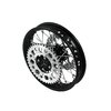 Roue arrière - moyeu CNC noir avec disque et couronne Pit Bike YCF50A