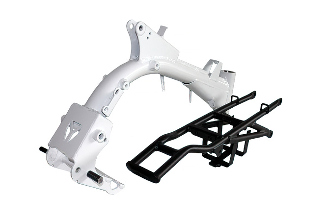 Frame complete white for swingarm mono Pit Bike YCF Start 88cc 2020