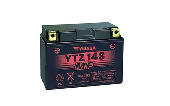 Batería Yuasa YTZ14S WET MF Gel Sin Mantenimiento Listo para Usar