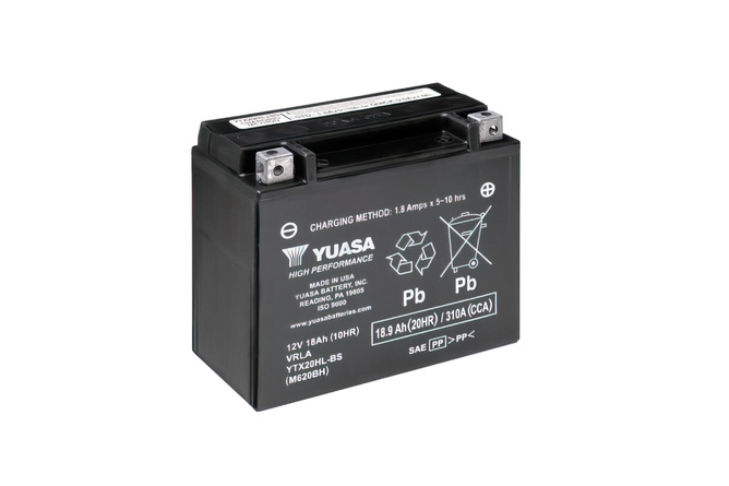 Batterie Sans entretien Yuasa 12 Volts 18 Ah 175x90x155mm