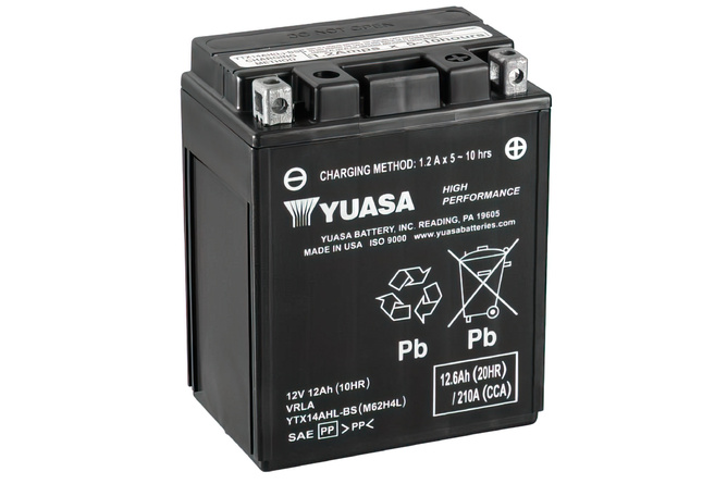 Starterbatterie wartungsfrei Yuasa 12 Volt 12 Ah 135x90x165mm