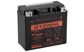 Batteria Yuasa GYZ20HL WET MF Gel senza manutenzione - pronto per l'installazione