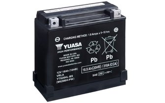 Batería Yuasa YTX20HL-BS-PW DRY MF Sin Mantenimiento Listo para Usar