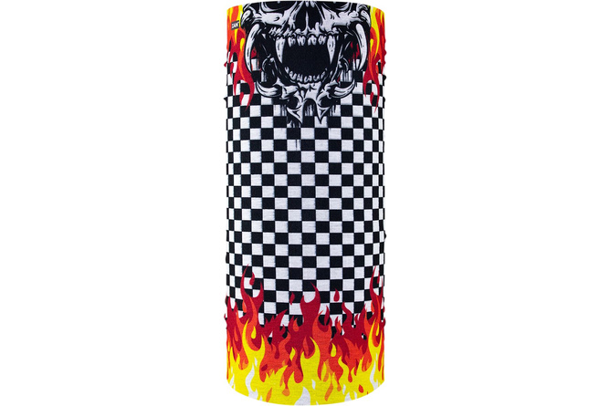 Necktube Motley Tube Zanheadgear Polyester Checker Flames