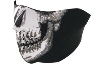 Halbmaske Neopren Zanheadgear Skull Face