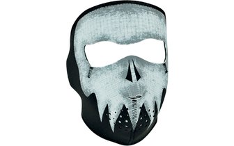 Full Face Mask neoprene Zanheadgear Grey Skull Glow