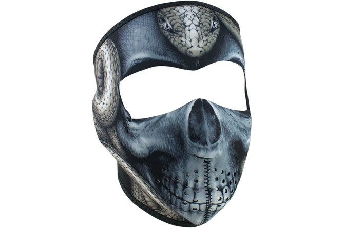 Masque visage néoprène Zanheadgear Snake Skull