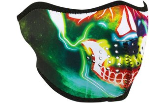 Halbmaske Neopren Zanheadgear Neon Skull