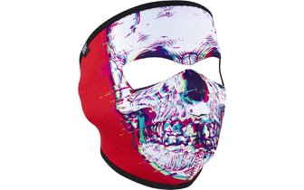 Masque visage néoprène Zanheadgear Glitch Skull