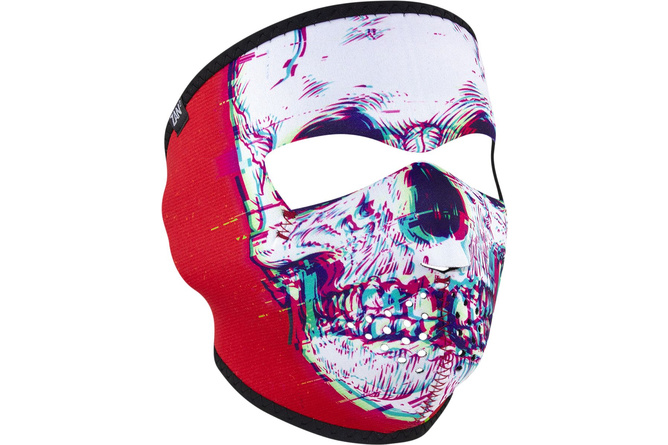Full Face Mask neoprene Zanheadgear Glitch Skull