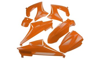 Verkleidungskit 7 Teile orange Derbi Senda DRD bis 2005