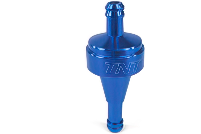Fuel Filter CNC d=6mm blue anodised 