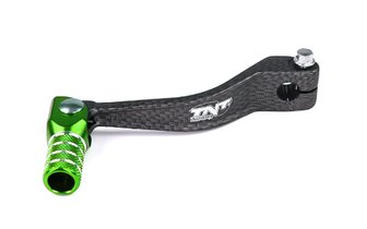 Pedal de Cambio Carbono / Verde Anodizado Derbi