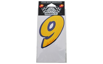 Number Sticker "9" yellow (9cm)