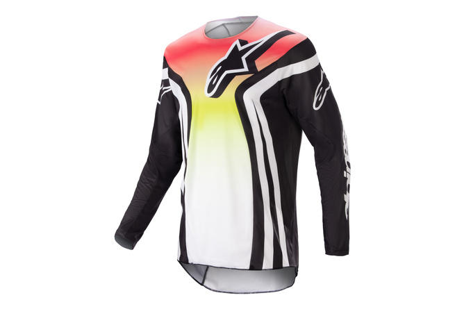 Camiseta MX Alpinestars Racer Semi Negro/Multicolor