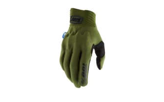 Gants 100% Cognito Shock vert militaire