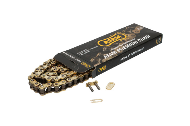 Chain AFAM reinforced gold 428 R1-G