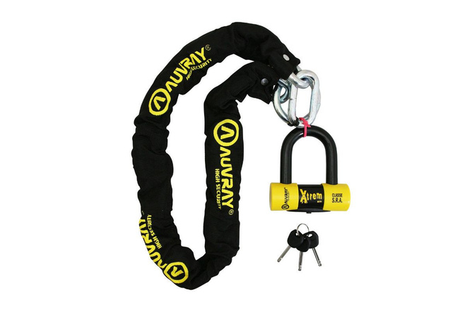 Chain Lock Auvray 1,20mx12mm with padlock 16mm SRA