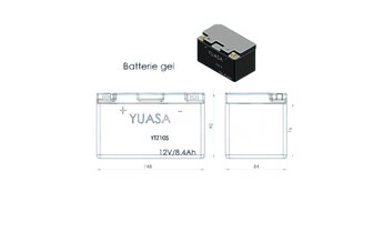 Batterie Yuasa 12V - 6AH YTZ10S Wartungsfrei Yamaha T-Max 500cc