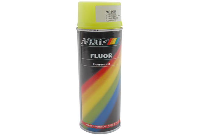 Spray paint Motip Acrylic paint Yellow Matte Fluor