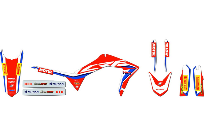 Kit déco complet Blackbird Replica HRC 2020 CR 125 / 250 2002-2007