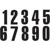 Number Sticker x3 Blackbird #9 13X7cm black