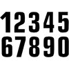 Pegatinas Números Blackbird #0 16X7.5cm negro x3