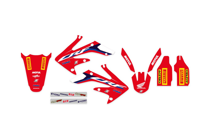 Dekor Kit mit Sitzbankbezug Blackbird Replica HRC 2019 CRF 250 2004-2009