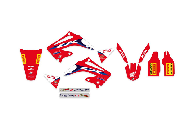 Kit déco avec housse de selle Blackbird Replica HRC 2020 CR 125 / 250 2002-2007