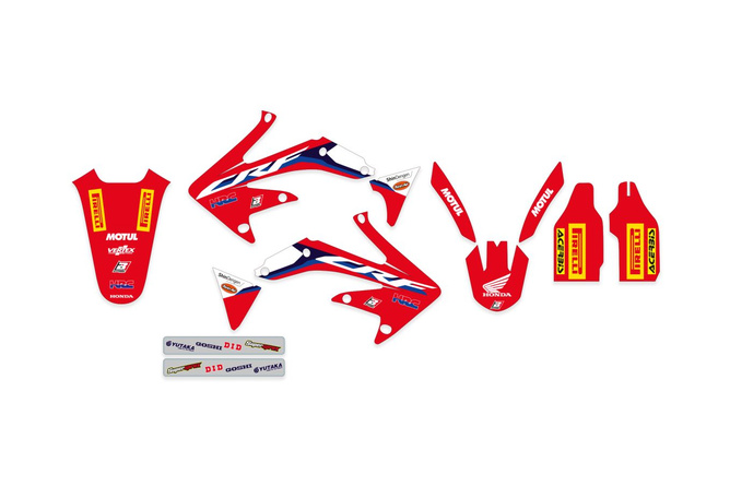 Dekor Kit mit Sitzbankbezug Blackbird Replica HRC 2020 CRF 450 2005-2008