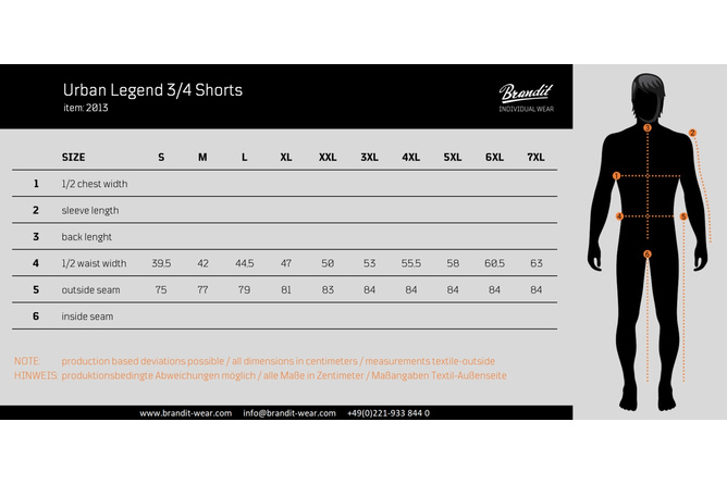 Cargo Shorts 3/4 Brandit Urban Legend Brandit beige