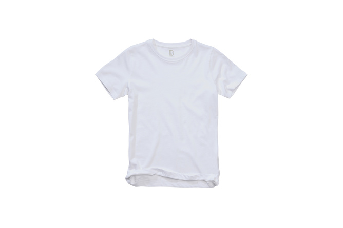 Camiseta Infantil Brandit Blanco