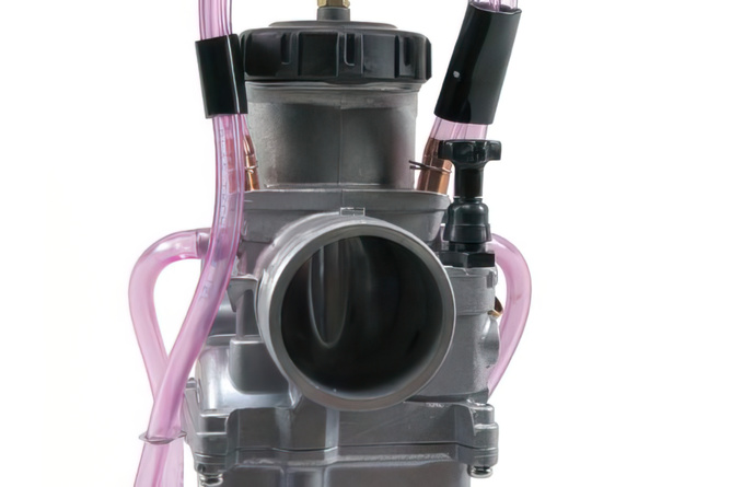 thumbnail interactive-video image 1 of 35mm PWK Airstriker Carburetor For Keihin Style – With Fuel Lines, 90-Day Warranty 1 of 6
