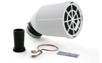 Filtre à air Doppler Air system Box d.28 - 35mm coudé 45° blanc