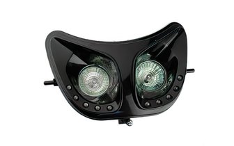 Lichtmaske Doppeloptik LED Derbi Senda schwarz