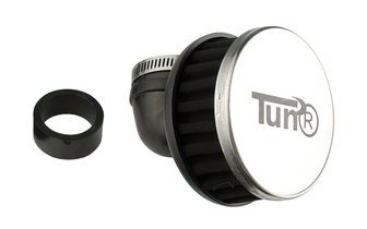 Filtro de aire TunR Air Cool 90 grados ancho de conexión 28mm / 35mm negro