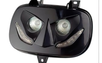 Headlight Mask R8 (twin) black Yamaha BW's / MBK Booster before 2004