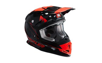 Casco Motocross Doppler Negro / Rojo