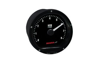 Tacómetro / Indicador de RPM Koso Negro 8000 U/min