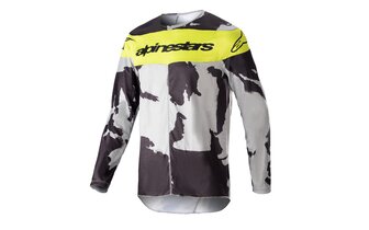 Camiseta MX Alpinestars Racer Tactical Camuflado/Amarillo Neón 